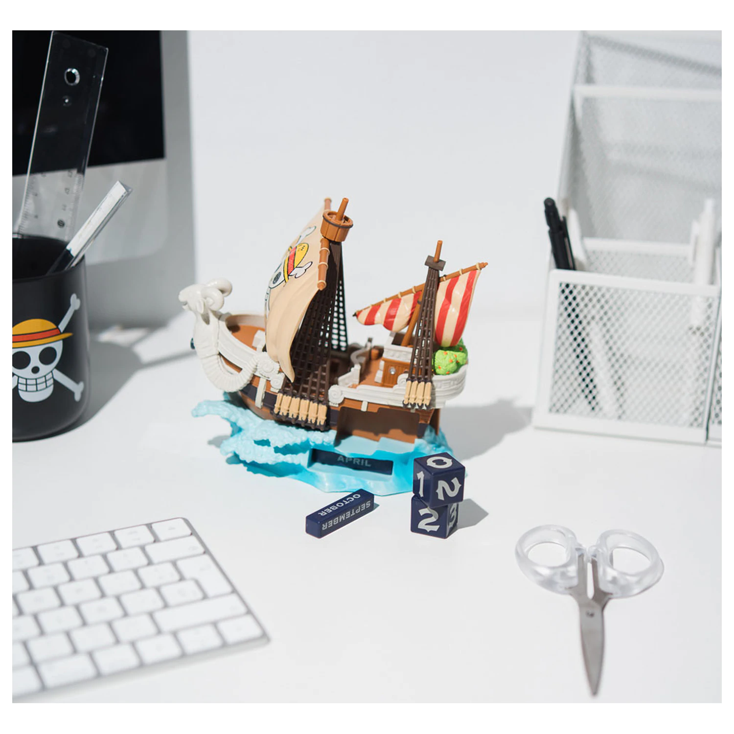 One Piece Going Merry 3D večný kalendár produktová fotografia