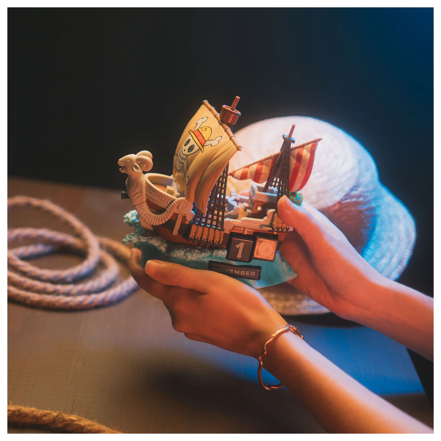 One Piece Going Merry 3D večný kalendár produktová fotografia