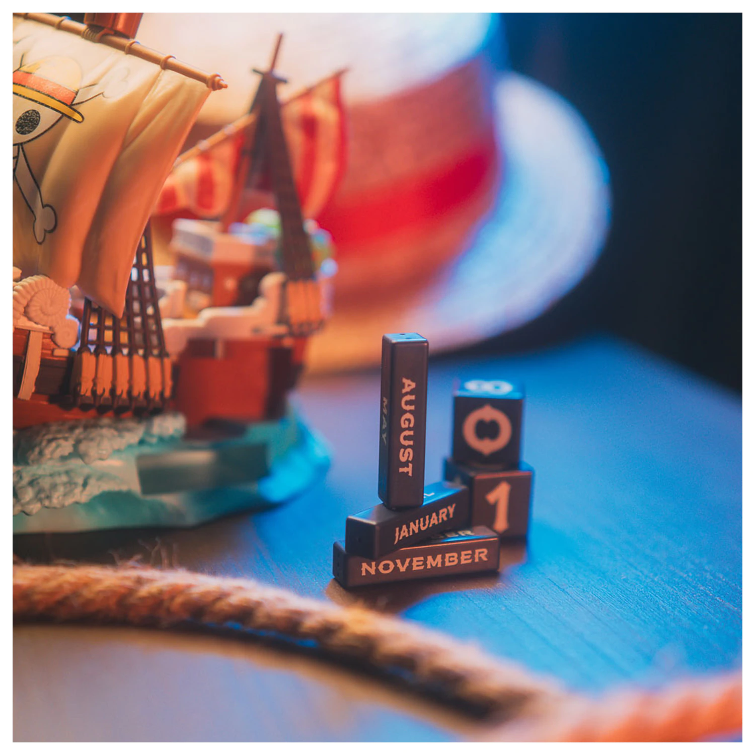 One Piece Going Merry 3D večný kalendár produktová fotografia