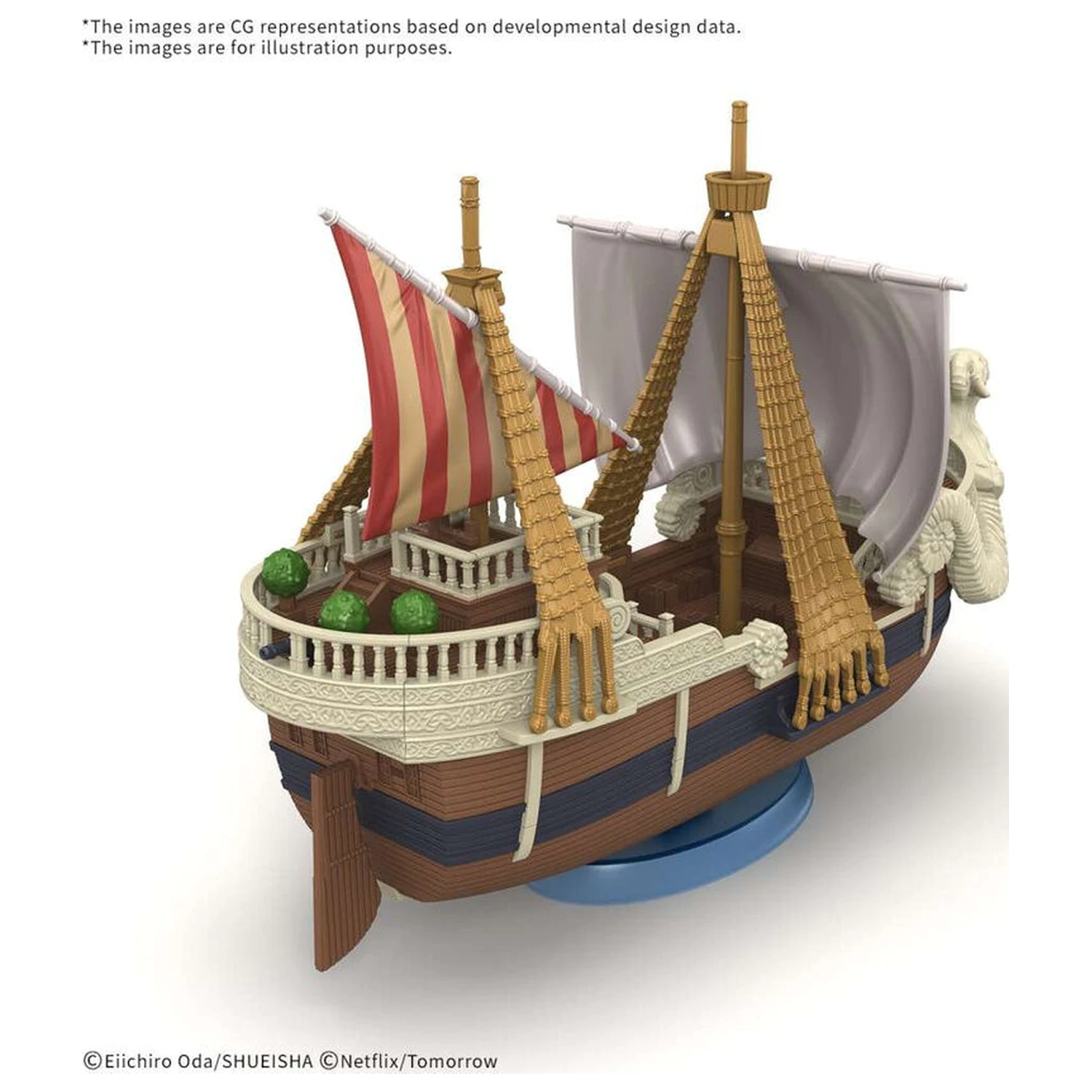 One Piece Grand Ship Collection Netflix Going Merry model stavebnica figúrka produktová fotografia