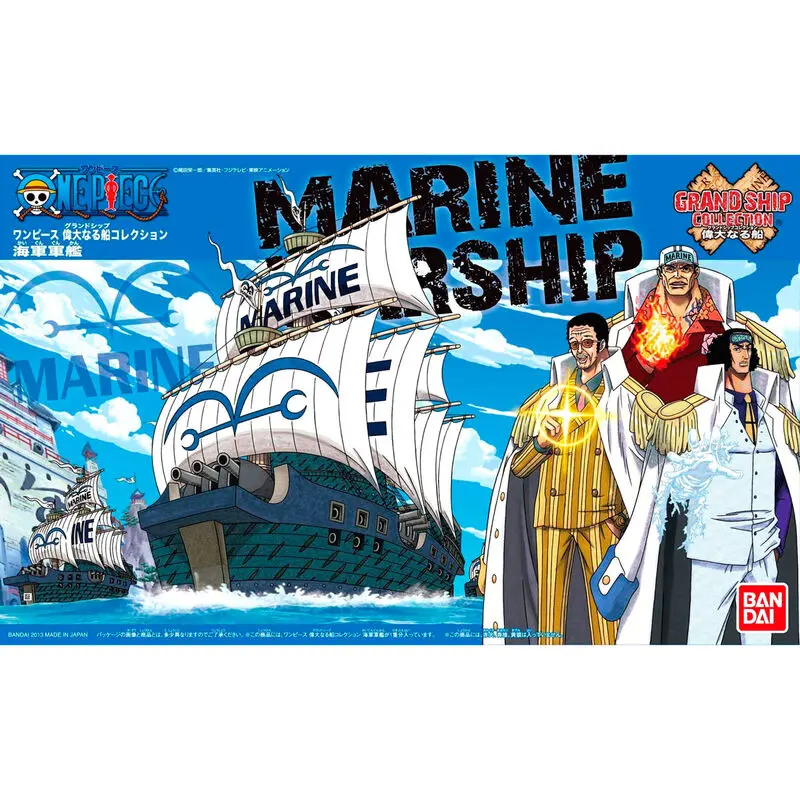 One Piece Grand Ship Collection Marine Ship Model Kit figurka 15 cm termékfotó