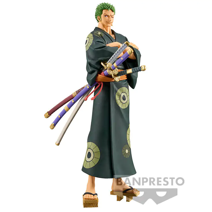 One Piece Grandline Series Wanokuni Yukata Silvers Roronoa Zoro figúrka 17 cm termékfotó