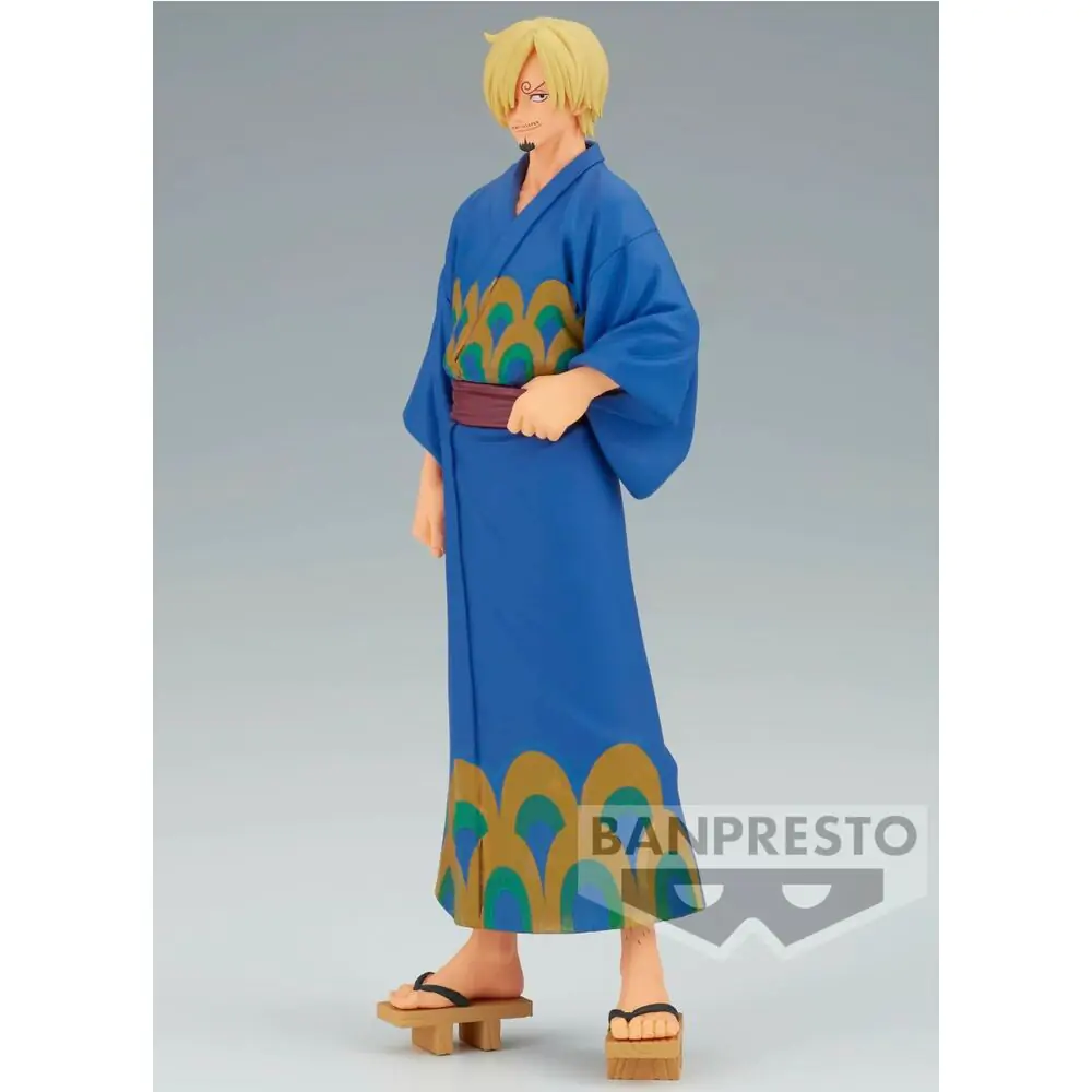 One Piece Grandline Series Wanokuni Yukata Silvers Sanji figúrka 17cm termékfotó