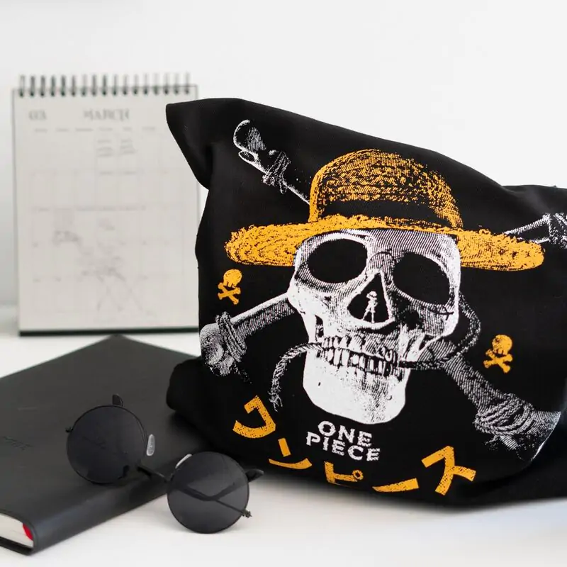 Taška na nákupy s motívom One Piece Jolly Roger termékfotó