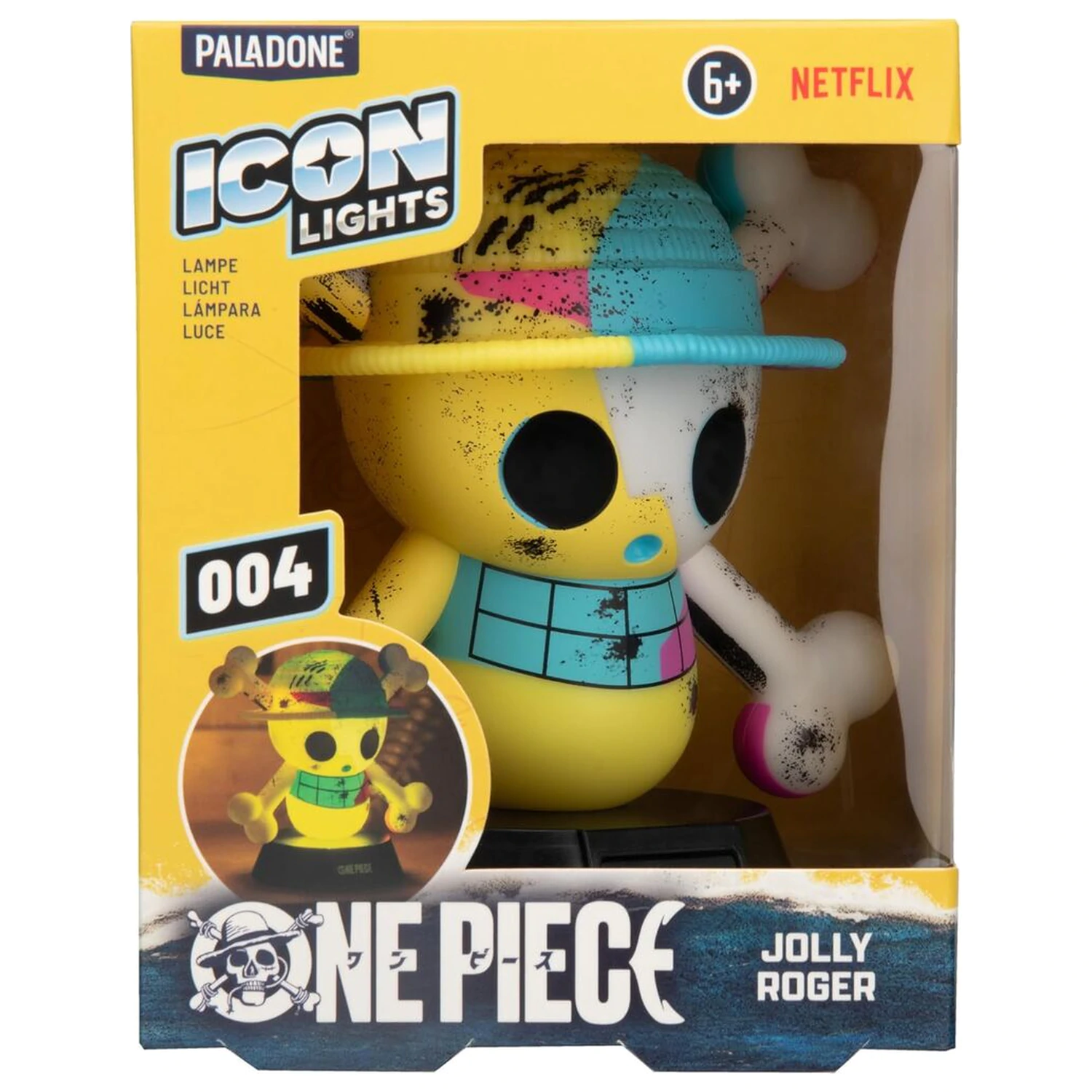 One Piece Jolly Roger Icon lampa produktová fotografia