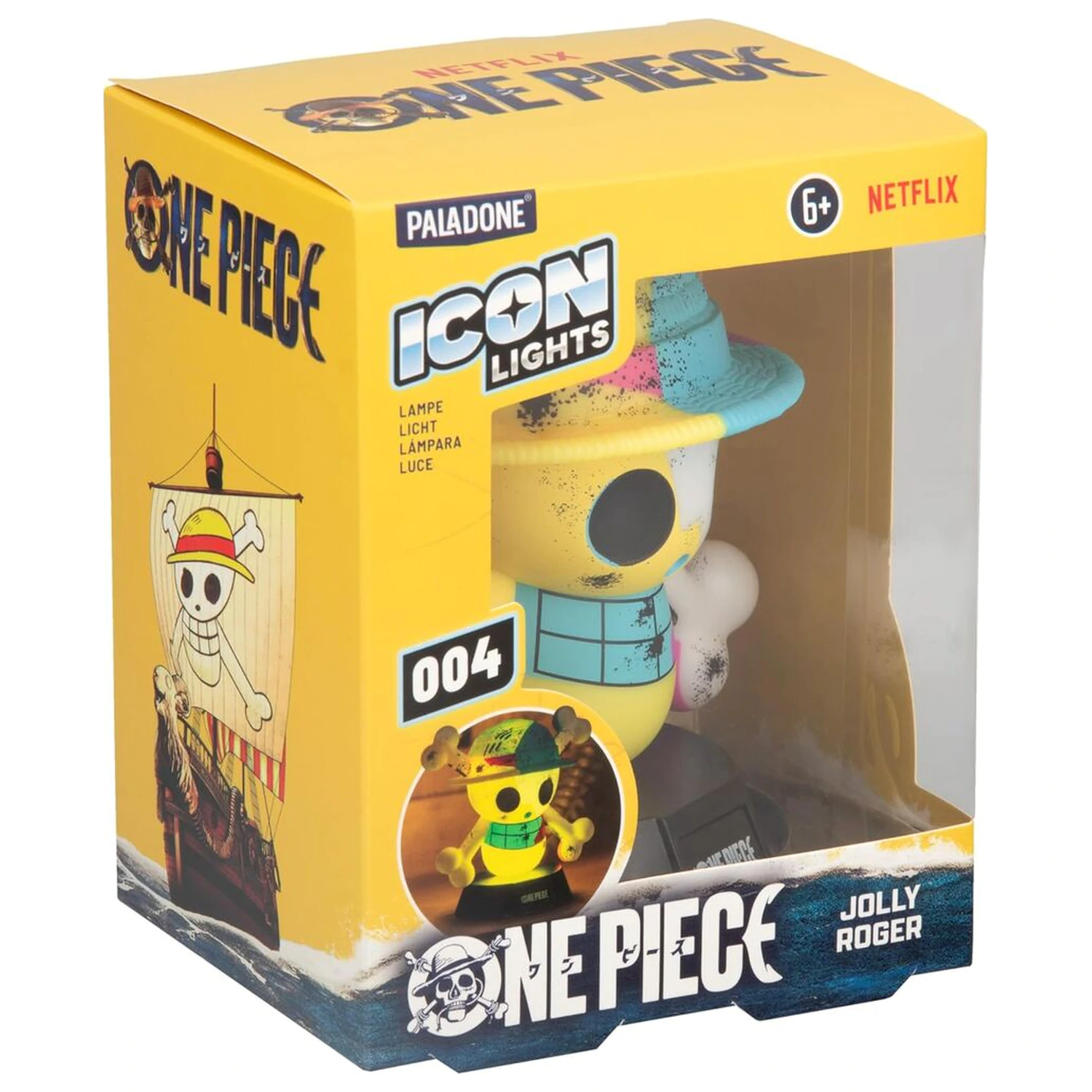 One Piece Jolly Roger Icon lampa produktová fotografia