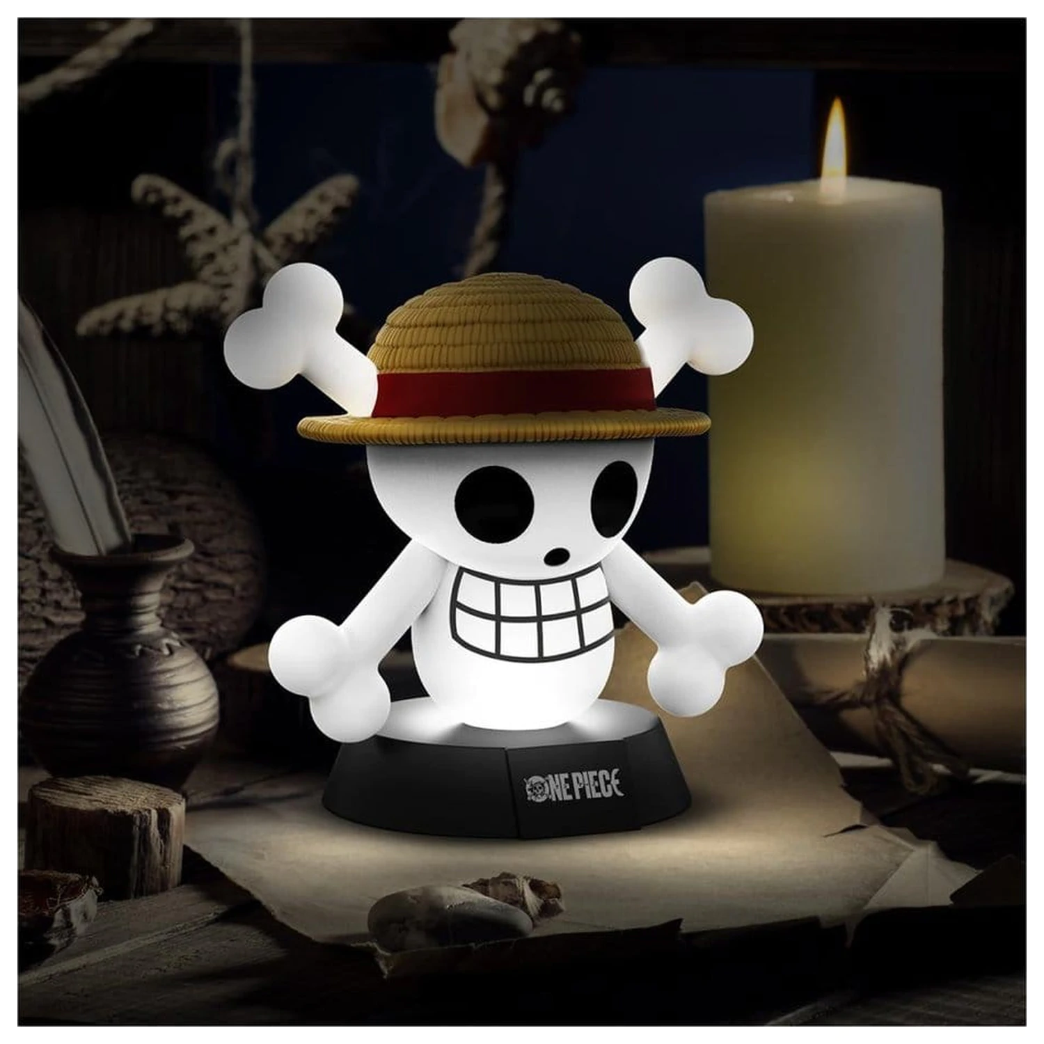 One Piece Ikonické svetlo Jolly Roger produktová fotografia