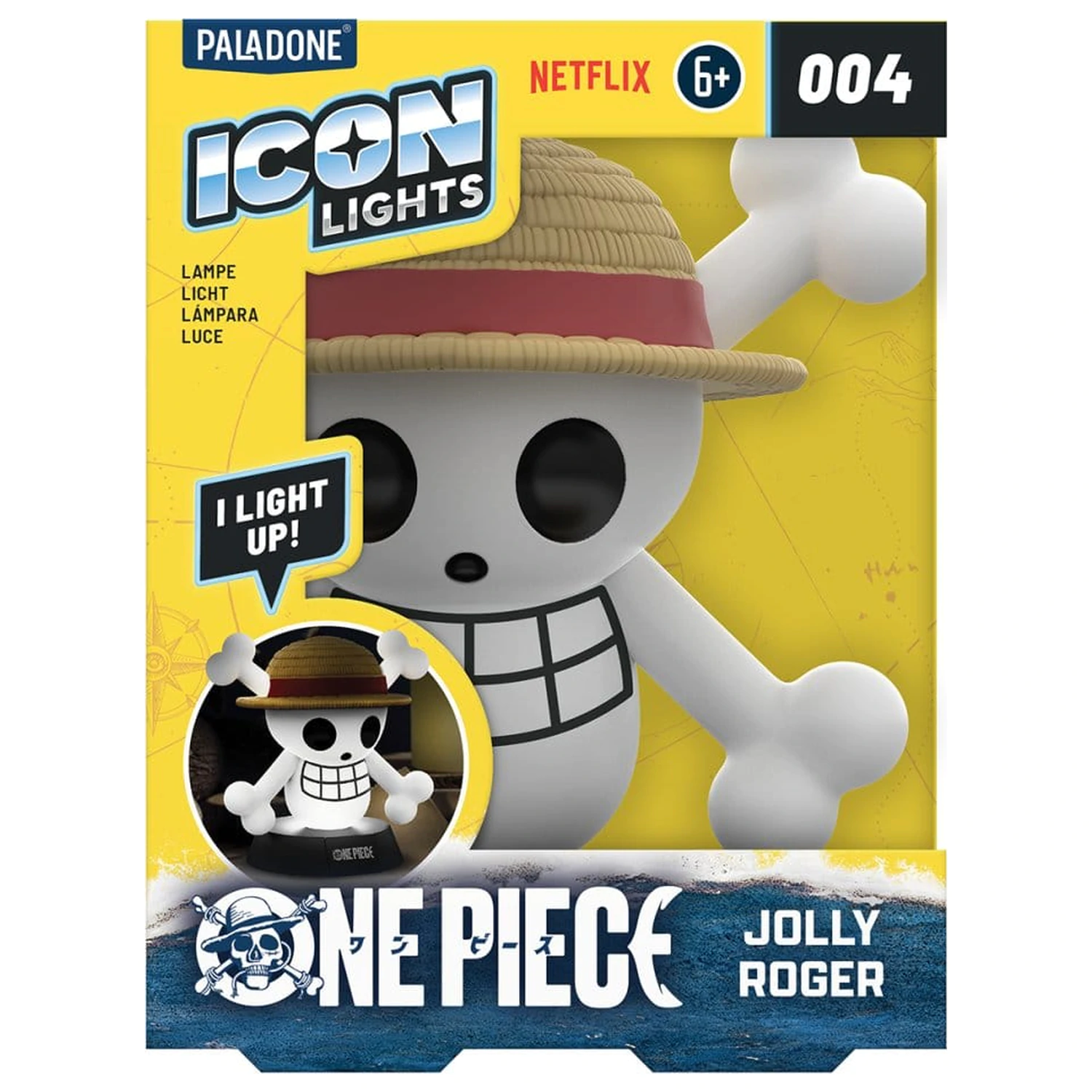 One Piece Ikonické svetlo Jolly Roger produktová fotografia