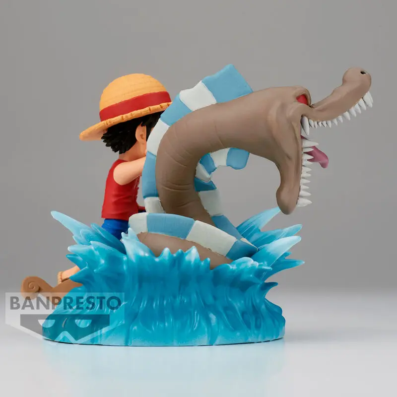 One Piece Log Stories PVC figurka Monkey D. Luffy vs Local Sea Monster 7 cm termékfotó