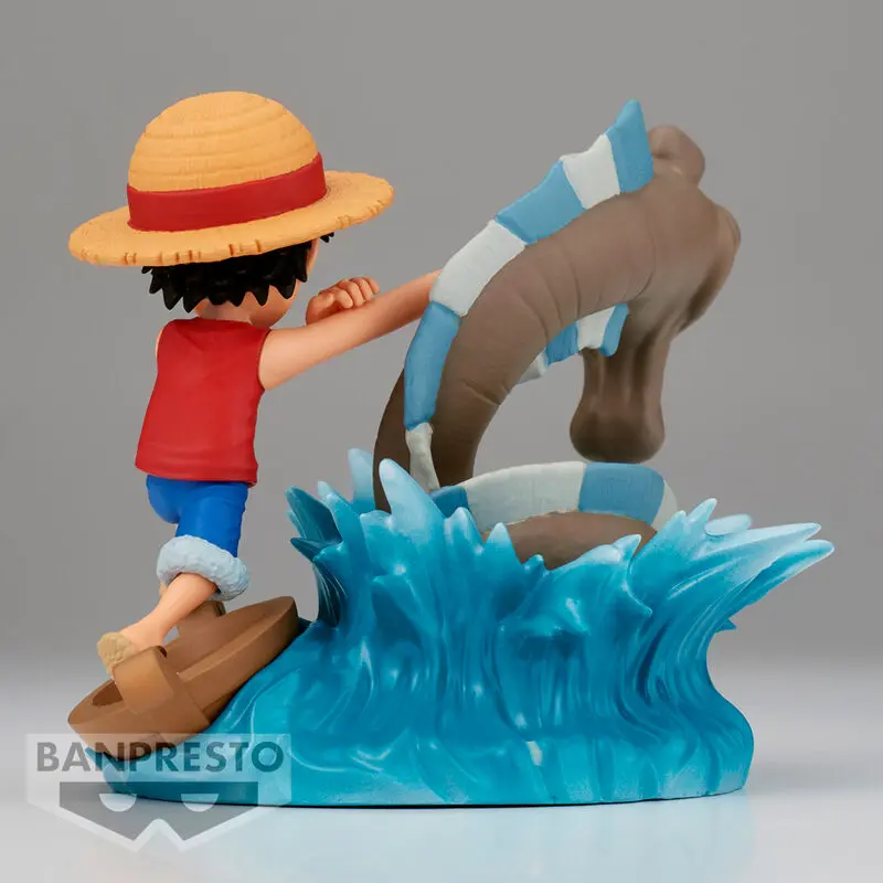 One Piece Log Stories PVC figurka Monkey D. Luffy vs Local Sea Monster 7 cm termékfotó