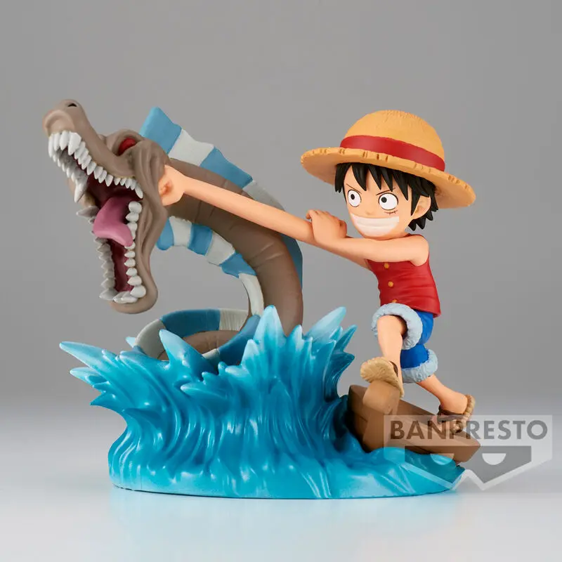 One Piece Log Stories PVC figurka Monkey D. Luffy vs Local Sea Monster 7 cm termékfotó