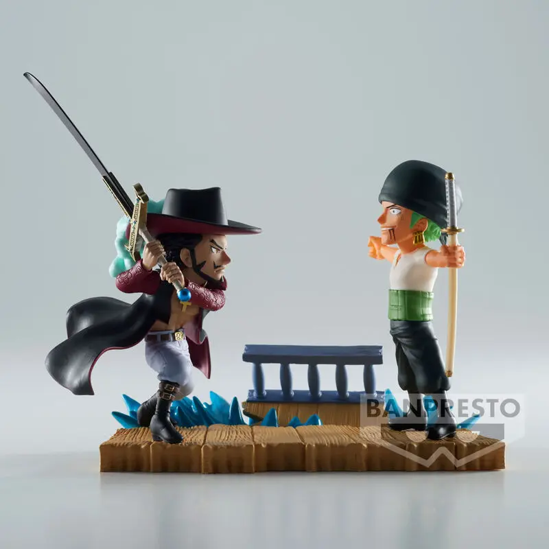 One Piece Log Stories Roronoa Zoro VS Dracule Mihawk figúrka 7 cm termékfotó