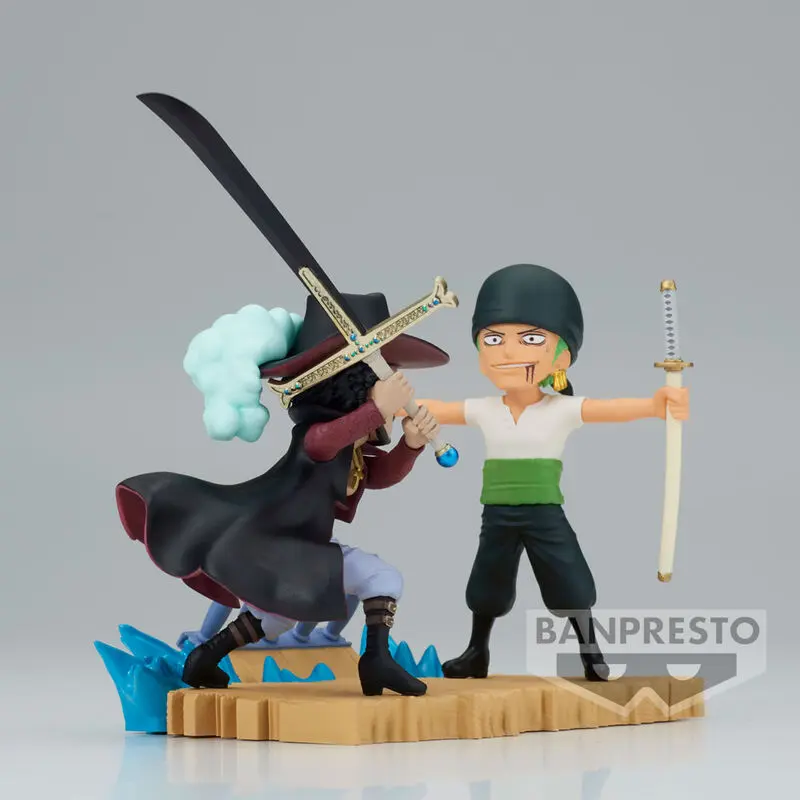 One Piece Log Stories Roronoa Zoro VS Dracule Mihawk figúrka 7 cm termékfotó