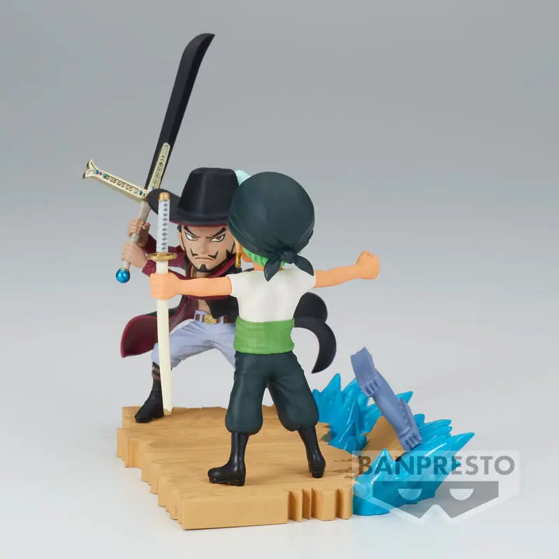 One Piece Log Stories Roronoa Zoro VS Dracule Mihawk figúrka 7 cm termékfotó