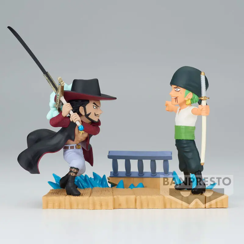 One Piece Log Stories Roronoa Zoro VS Dracule Mihawk figúrka 7 cm termékfotó