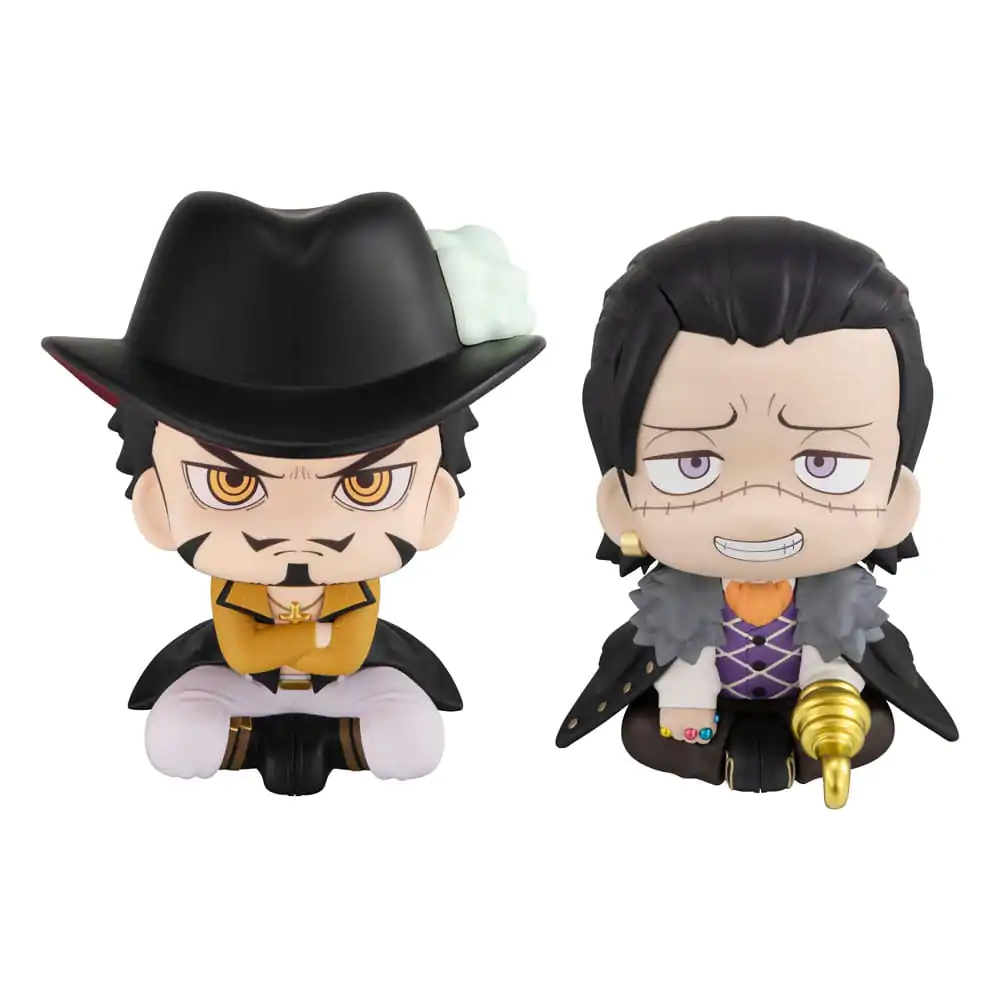 One Piece Look Up PVC szoborky Dracule Mihawk &amp; Crocodile 11 cm (s darčekom) termékfotó