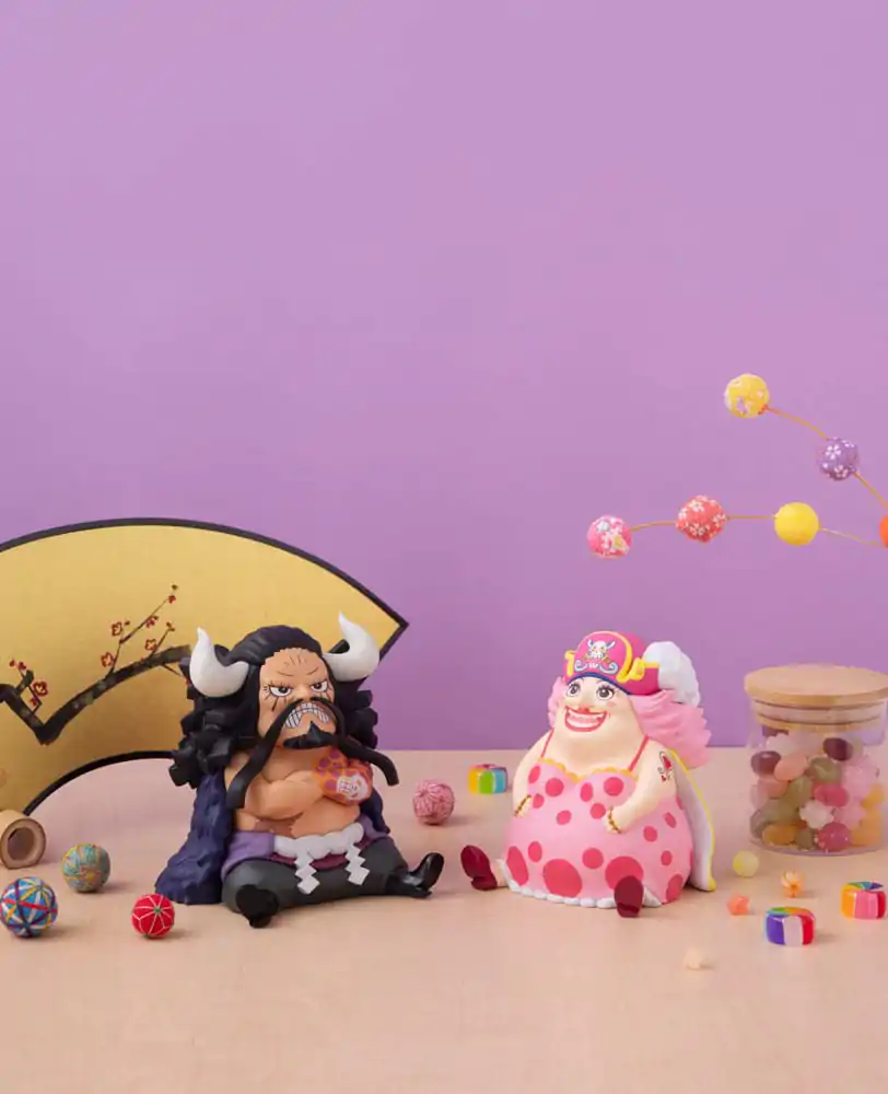 One Piece Look Up PVC soška Kaido the Beast & Big Mom 11 cm (s tekvicou a Semlou) produktová fotografia