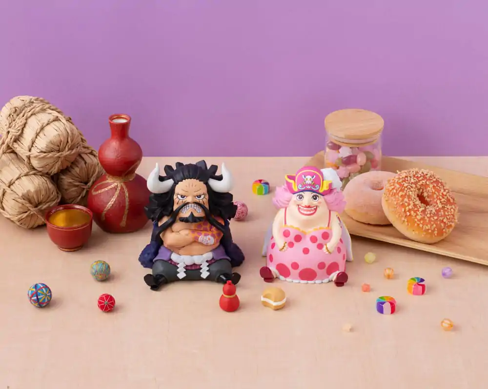 One Piece Look Up PVC soška Kaido the Beast & Big Mom 11 cm (s tekvicou a Semlou) produktová fotografia