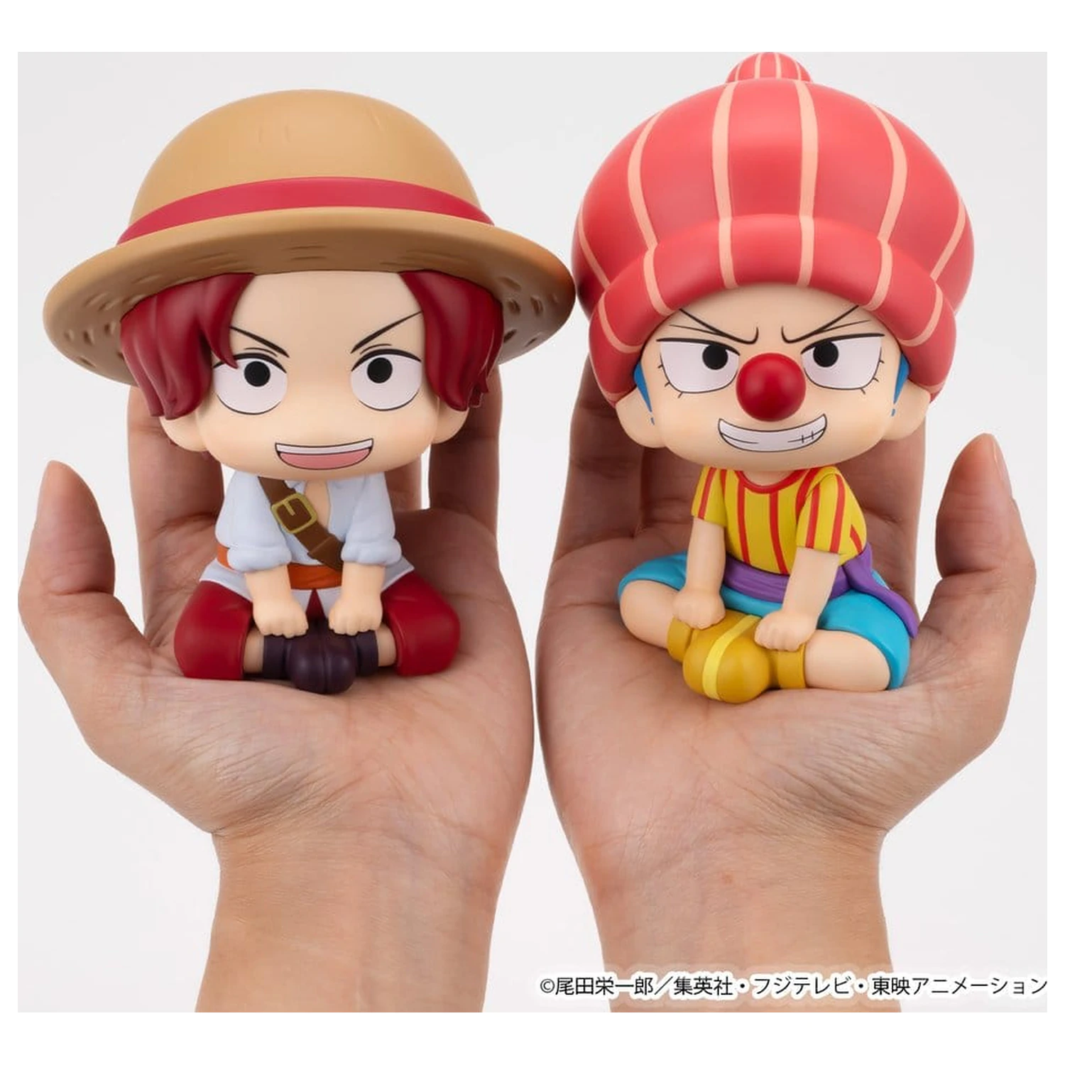 One Piece Look Up PVC figúrky, balenie po 2 kusoch Shanks & Buggy Childhood Ver. 11 cm (s darčekom) produktová fotografia