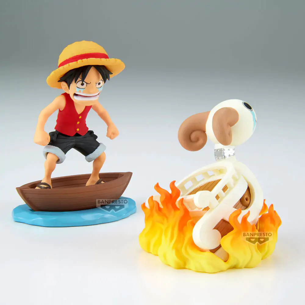 One Piece Luffy & Going Merry Log Stories figúrka 8cm termékfotó