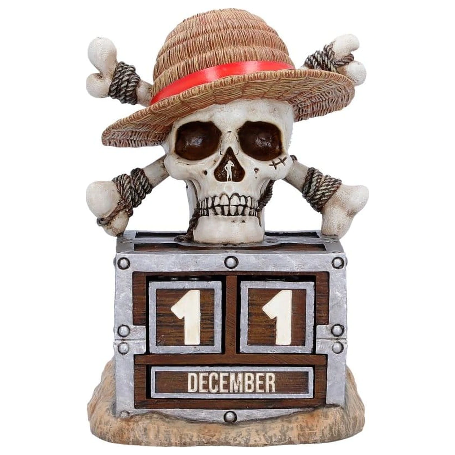 One Piece Perpetual Calendar Luffy Jolly Roger 16 cm produktová fotografia