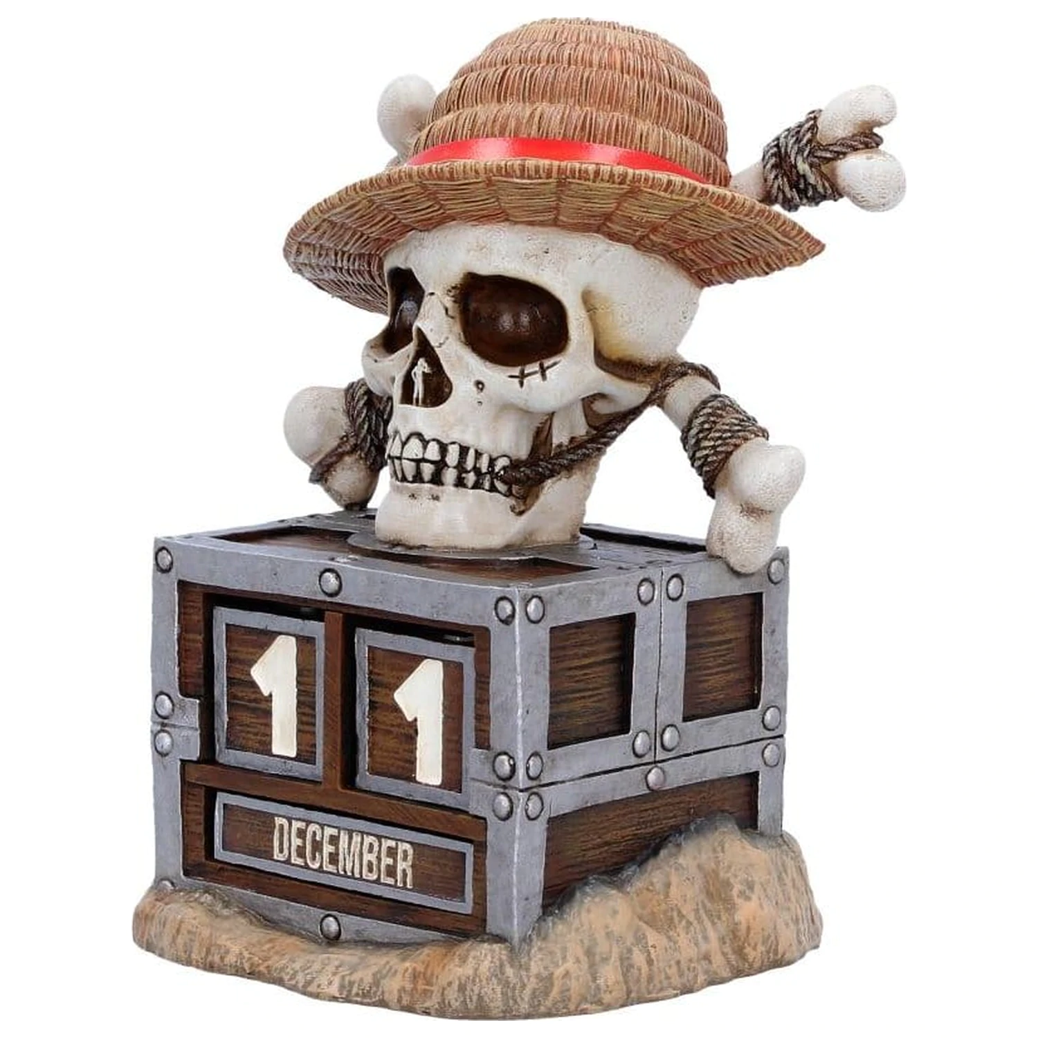 One Piece Perpetual Calendar Luffy Jolly Roger 16 cm produktová fotografia