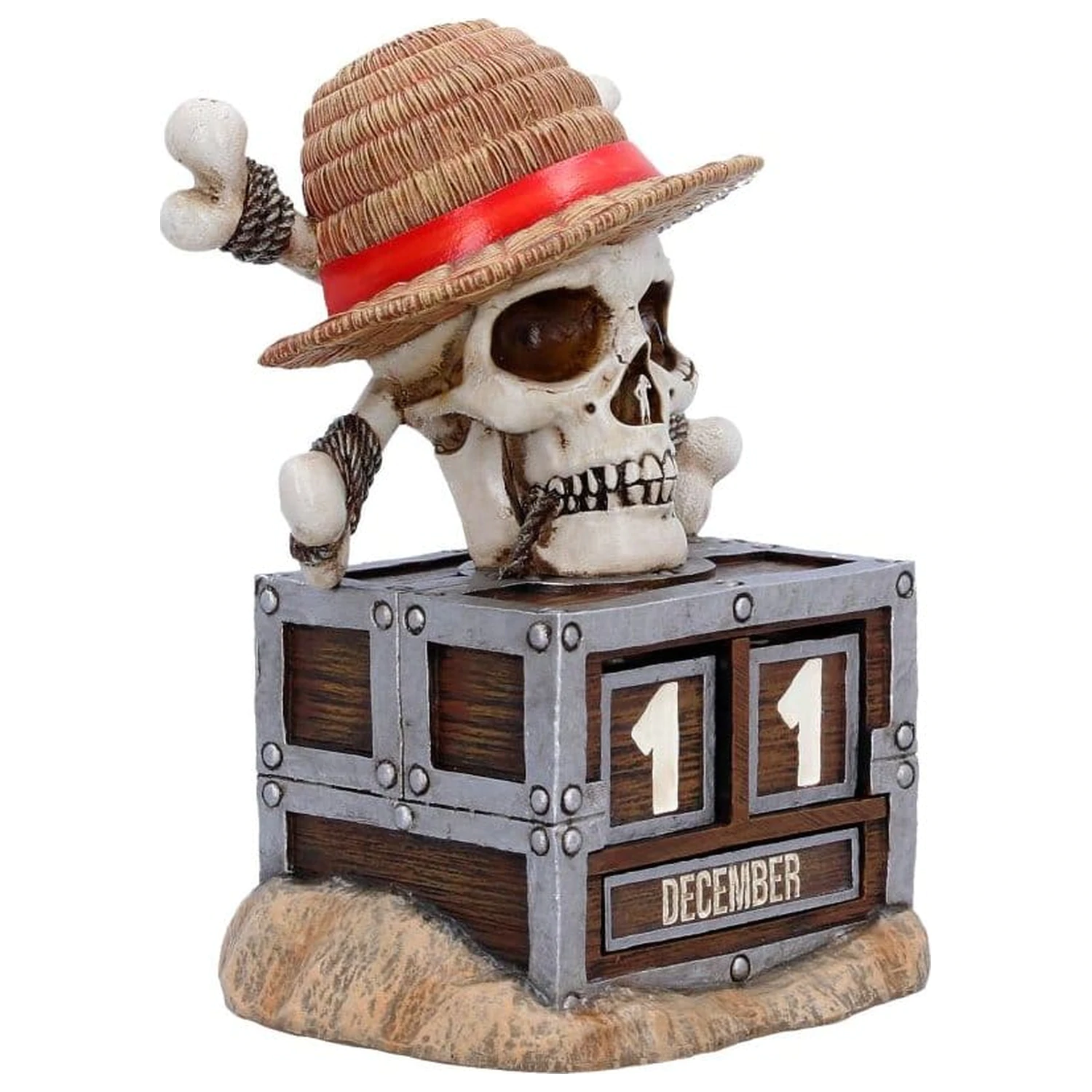 One Piece Perpetual Calendar Luffy Jolly Roger 16 cm produktová fotografia