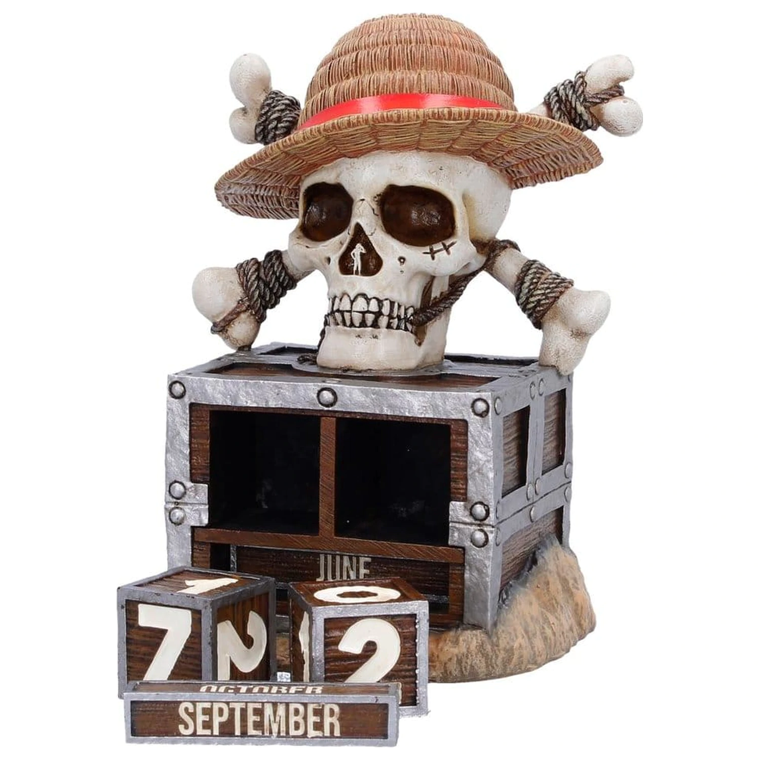 One Piece Perpetual Calendar Luffy Jolly Roger 16 cm produktová fotografia