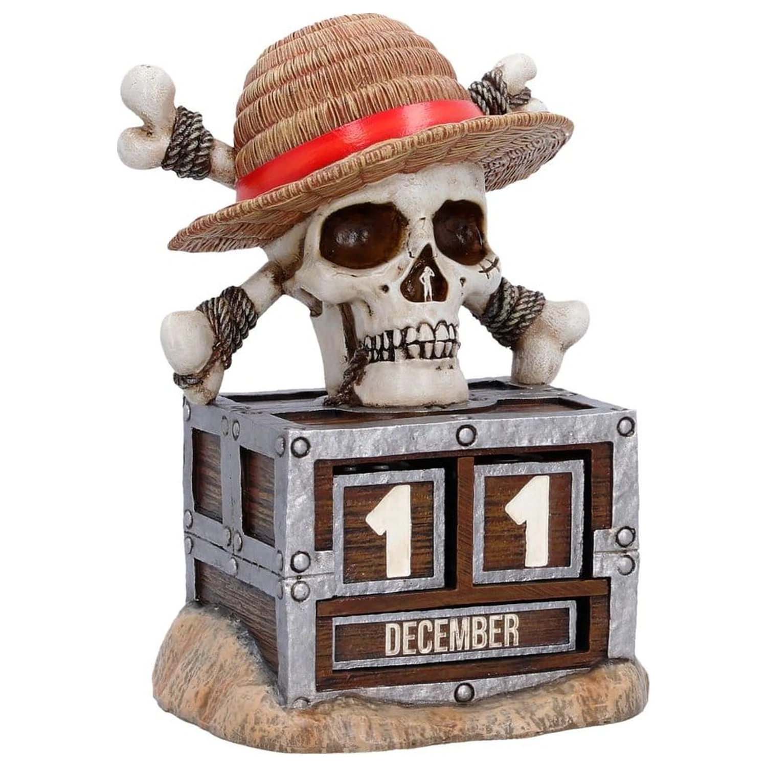 One Piece Perpetual Calendar Luffy Jolly Roger 16 cm produktová fotografia