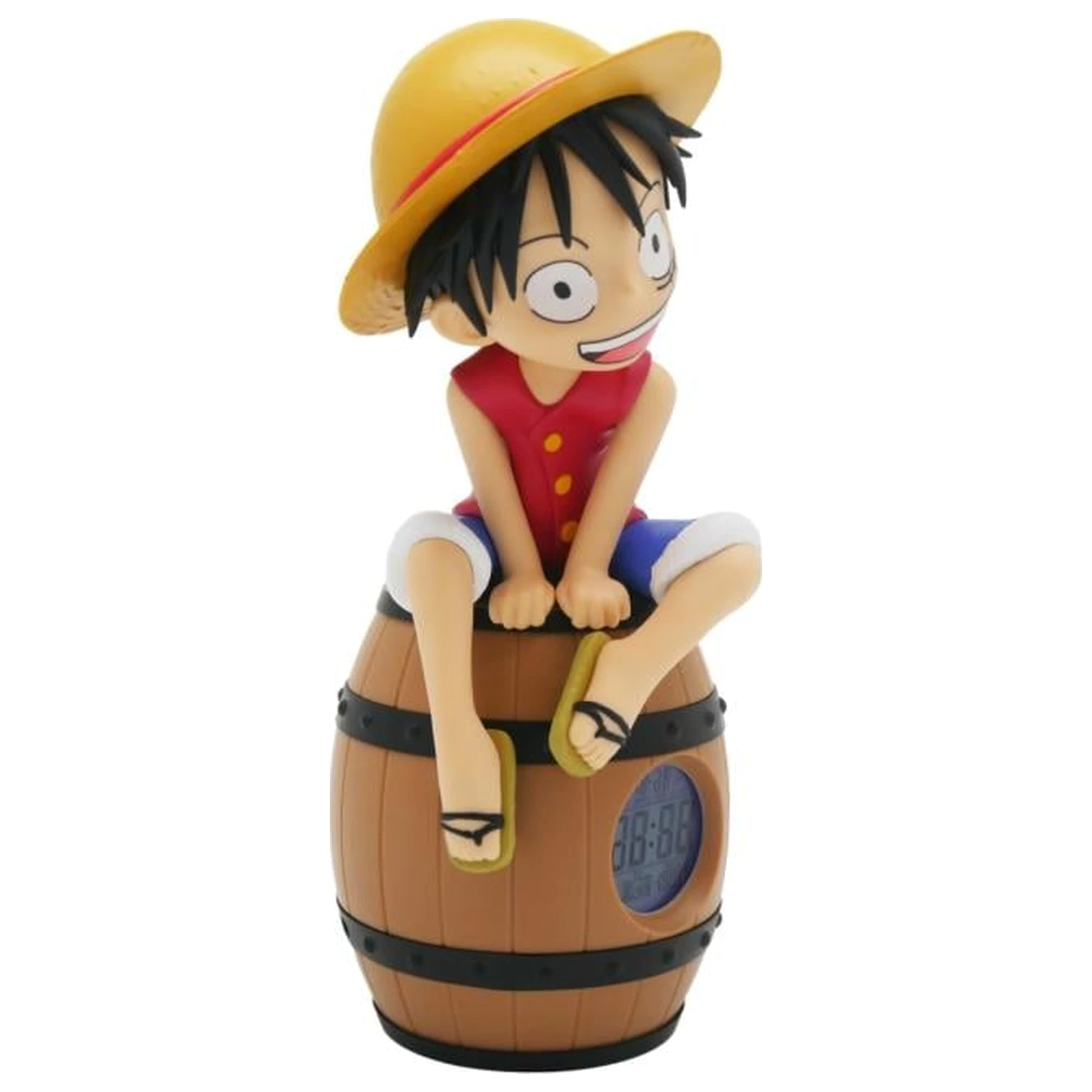 ONE PIECE Luffy na sude LED svietiaci budík 28 cm produktová fotografia