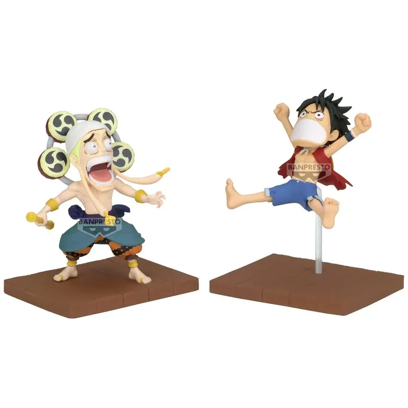 One Piece Monkey D Luffy & Enel World Collectable figure 7cm termékfotó