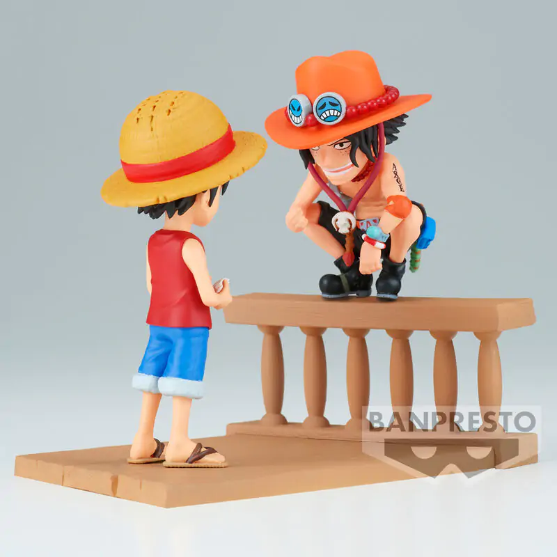 One Piece Monkey D Luffy & Portgas D Ace World Collectable Log Stories figúrka 8 cm termékfotó