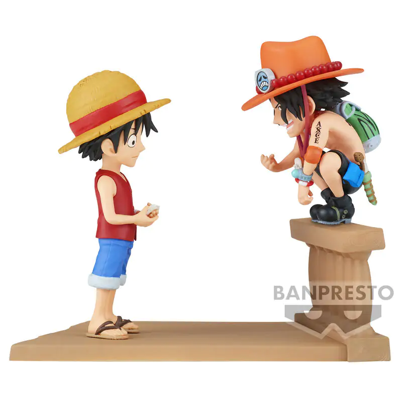 One Piece Monkey D Luffy & Portgas D Ace World Collectable Log Stories figúrka 8 cm termékfotó