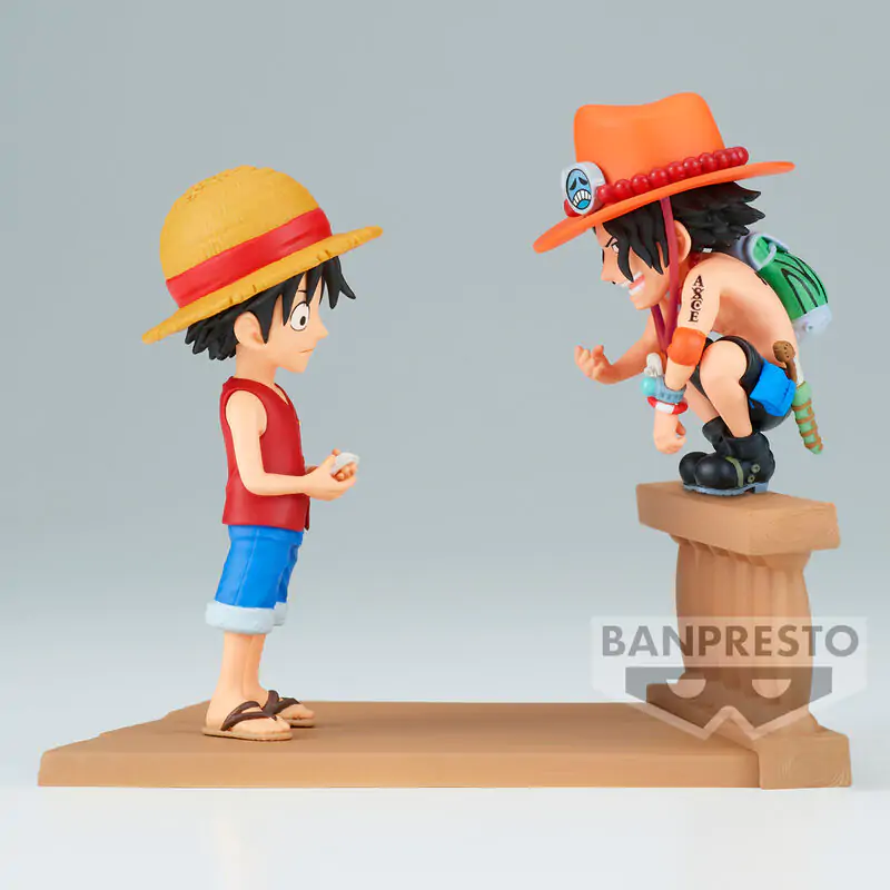 One Piece Monkey D Luffy & Portgas D Ace World Collectable Log Stories figúrka 8 cm termékfotó