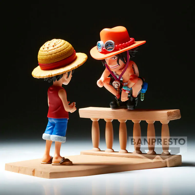 One Piece Monkey D Luffy & Portgas D Ace World Collectable Log Stories figúrka 8 cm termékfotó