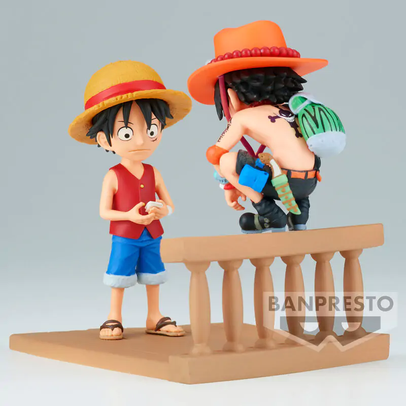 One Piece Monkey D Luffy & Portgas D Ace World Collectable Log Stories figúrka 8 cm termékfotó