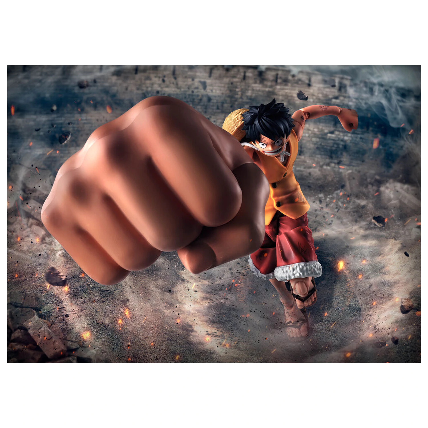 One Piece Monkey D. Luffy Marineford Gea Three S.H. Figuarts sada voliteľných dielov produktová fotografia