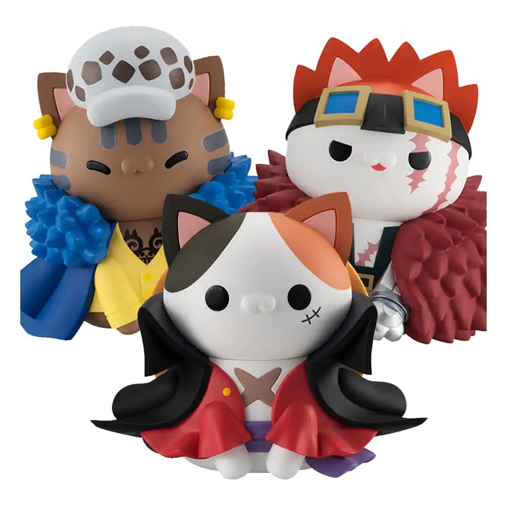 One Piece Nyanto! The Big One Piece Series zberateľská figúrka Monkey D. Luffy & Trafalgar Law & Eustass Kid 10 cm produktová fotografia