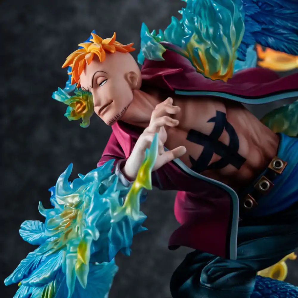 One Piece P.O.P MAS Maximum PVC Socha Marco the Phoenix Leader of 1st group of Whitebeard Pirates 32 cm produktová fotografia