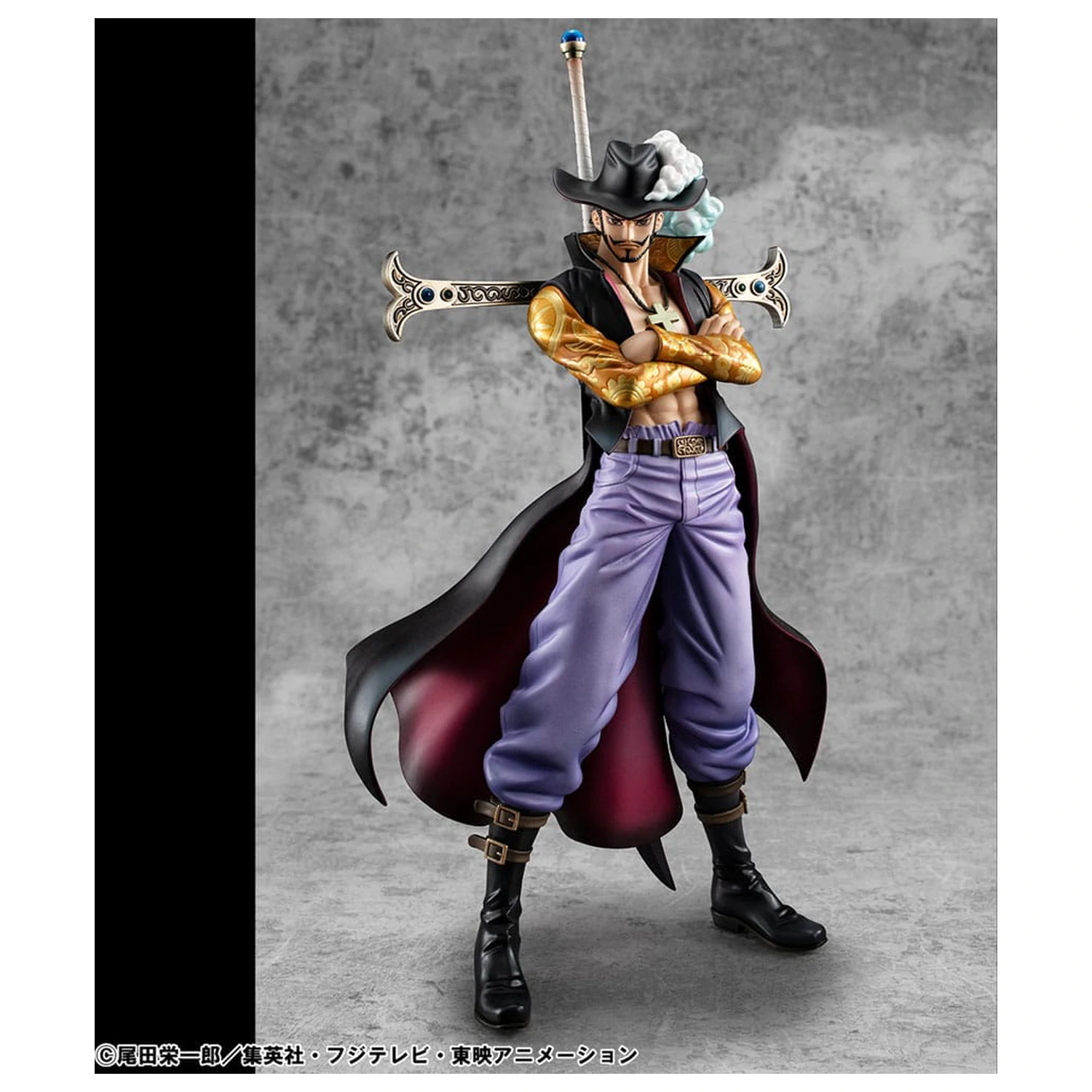 One Piece P.O.P SA-MAXIMUM PVC Socha Hawk Eye Dracule Mihawk Ver. R 29 cm produktová fotografia