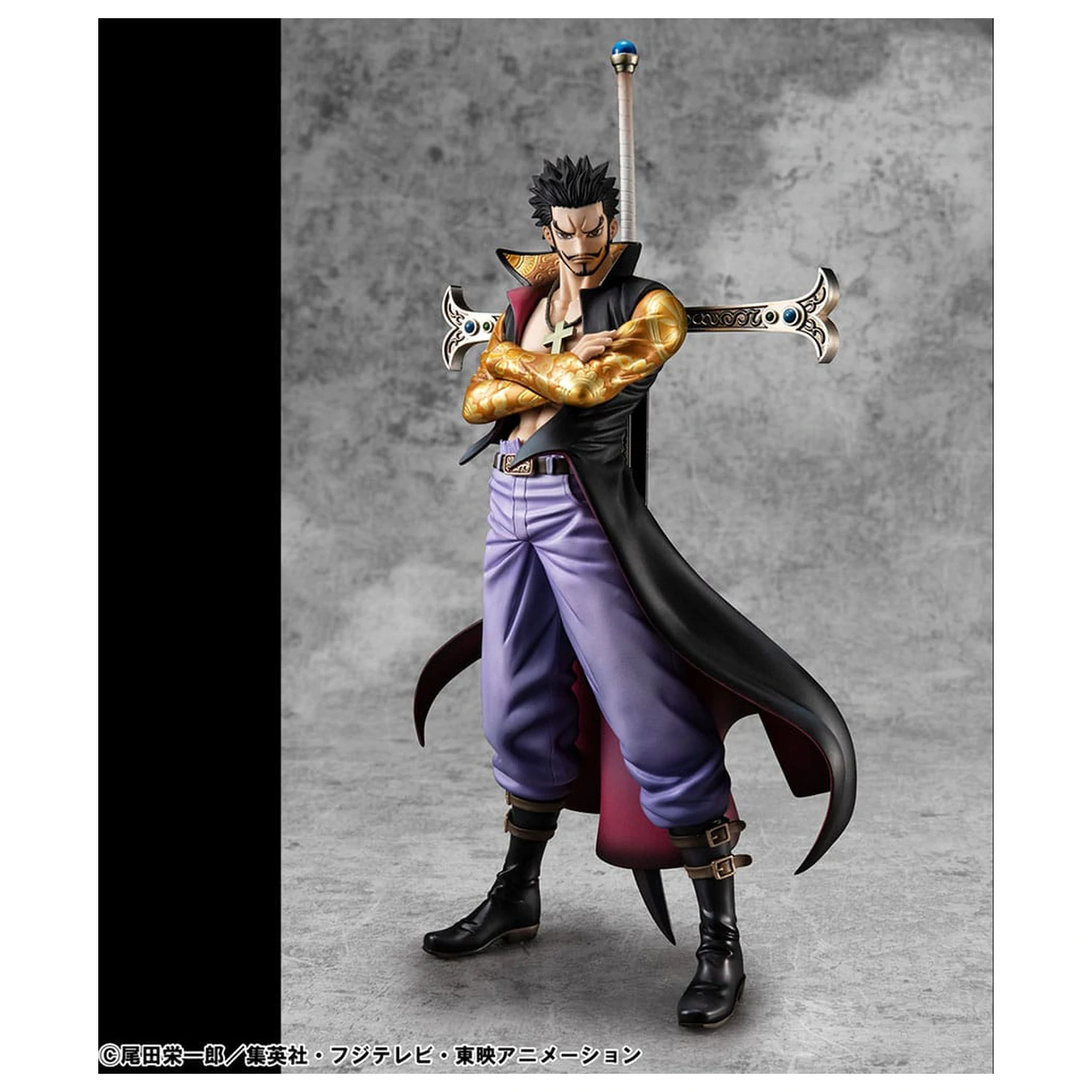 One Piece P.O.P SA-MAXIMUM PVC Socha Hawk Eye Dracule Mihawk Ver. R 29 cm produktová fotografia