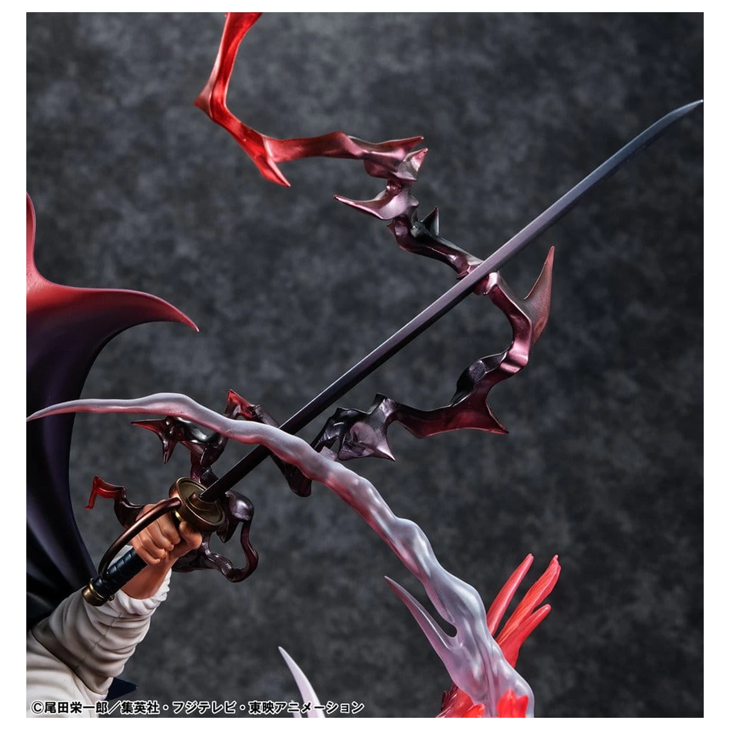 One Piece P.O.P SA-MAXIMUM PVC socha Leader of Red Hair Pirates Red-Haired Shanks Kamusari 25 cm produktová fotografia