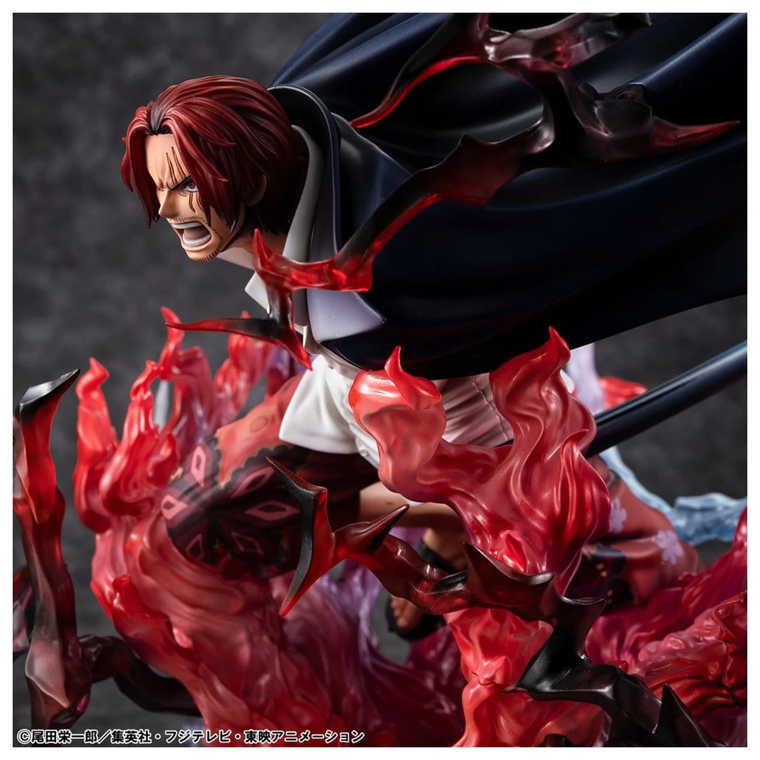 One Piece P.O.P SA-MAXIMUM PVC socha Leader of Red Hair Pirates Red-Haired Shanks Kamusari 25 cm produktová fotografia