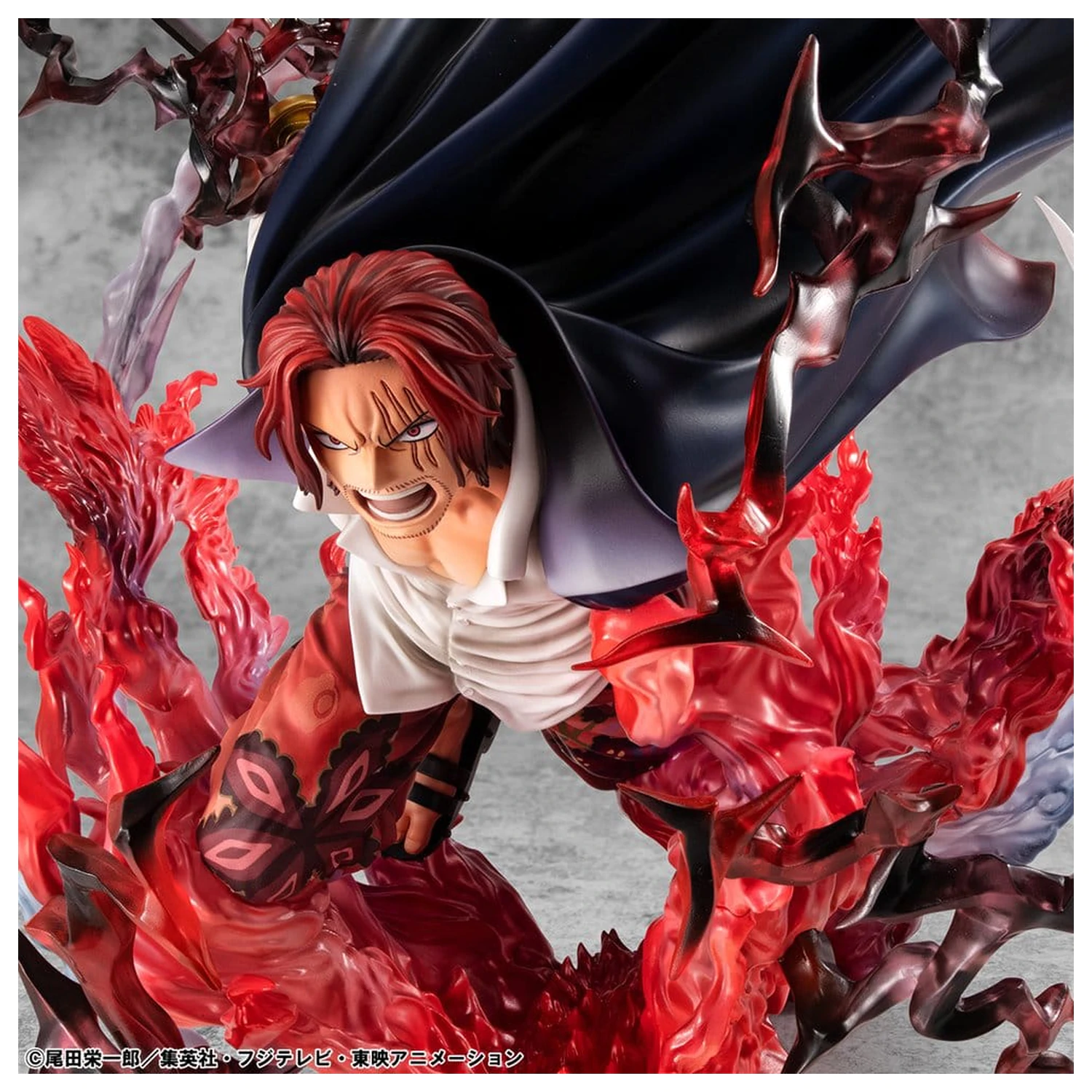 One Piece P.O.P SA-MAXIMUM PVC socha Leader of Red Hair Pirates Red-Haired Shanks Kamusari 25 cm produktová fotografia