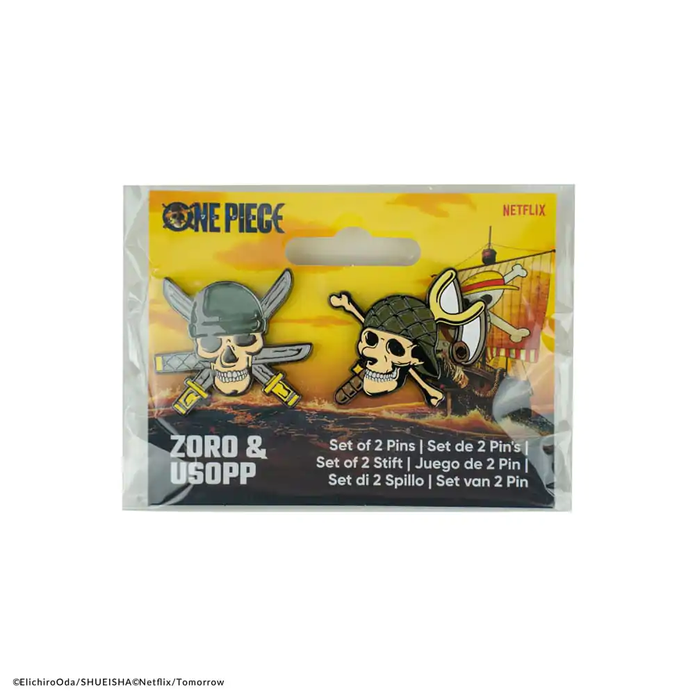 One Piece Pins 2-kusov pack Zoro & Usopp termékfotó