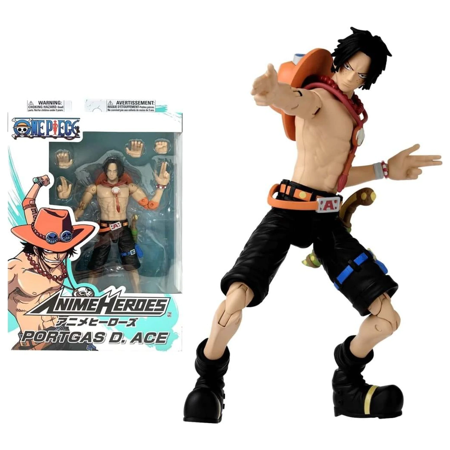 ONE PIECE Portgas D. Ace figúrka Anime Heroes 17 cm produktová fotografia