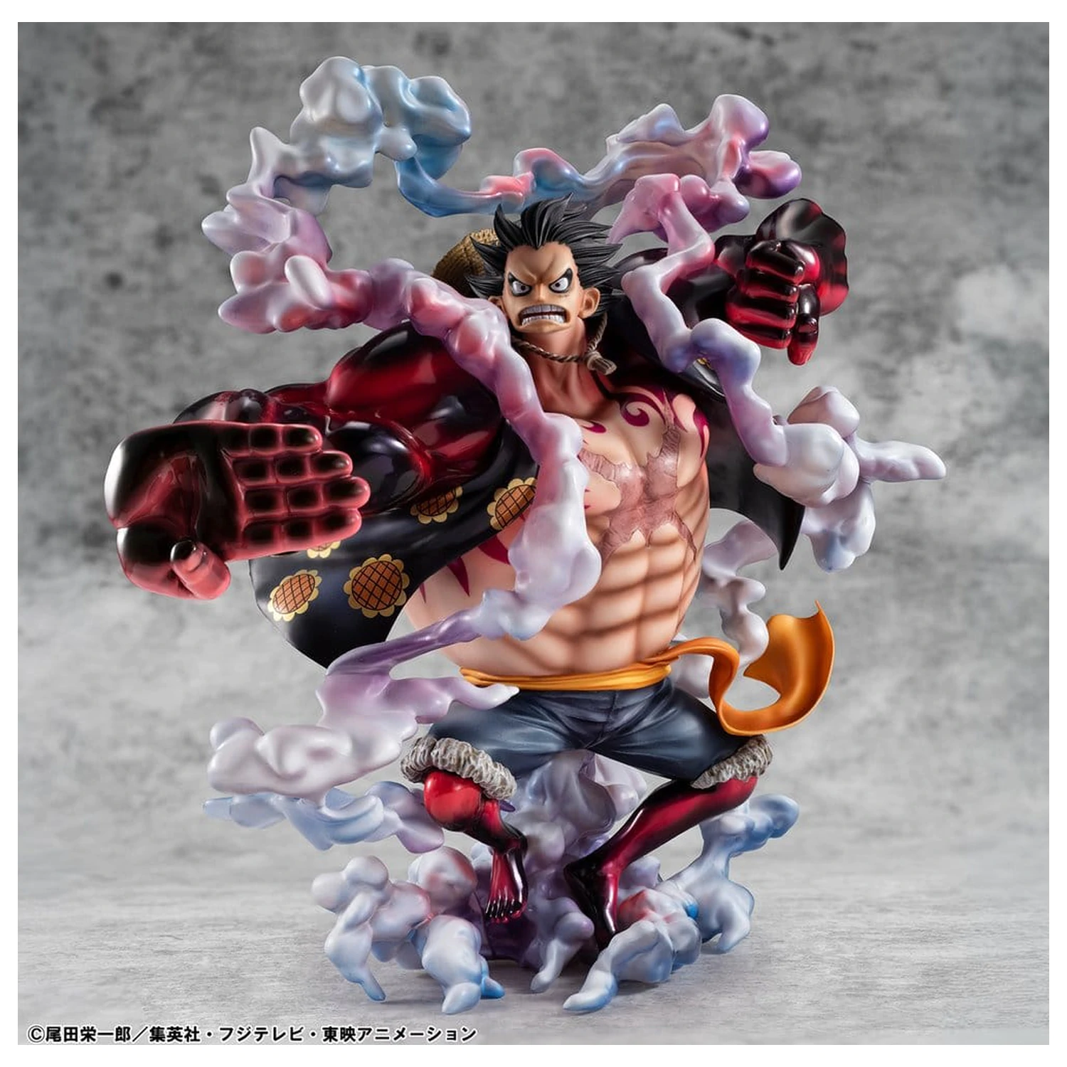 One Piece Portrait.Of.Pirates SA-Maximum PVC figúrka Monkey D. Luffy Gear 4 Bounce-Man 10th Limited Ver. 30 cm produktová fotografia