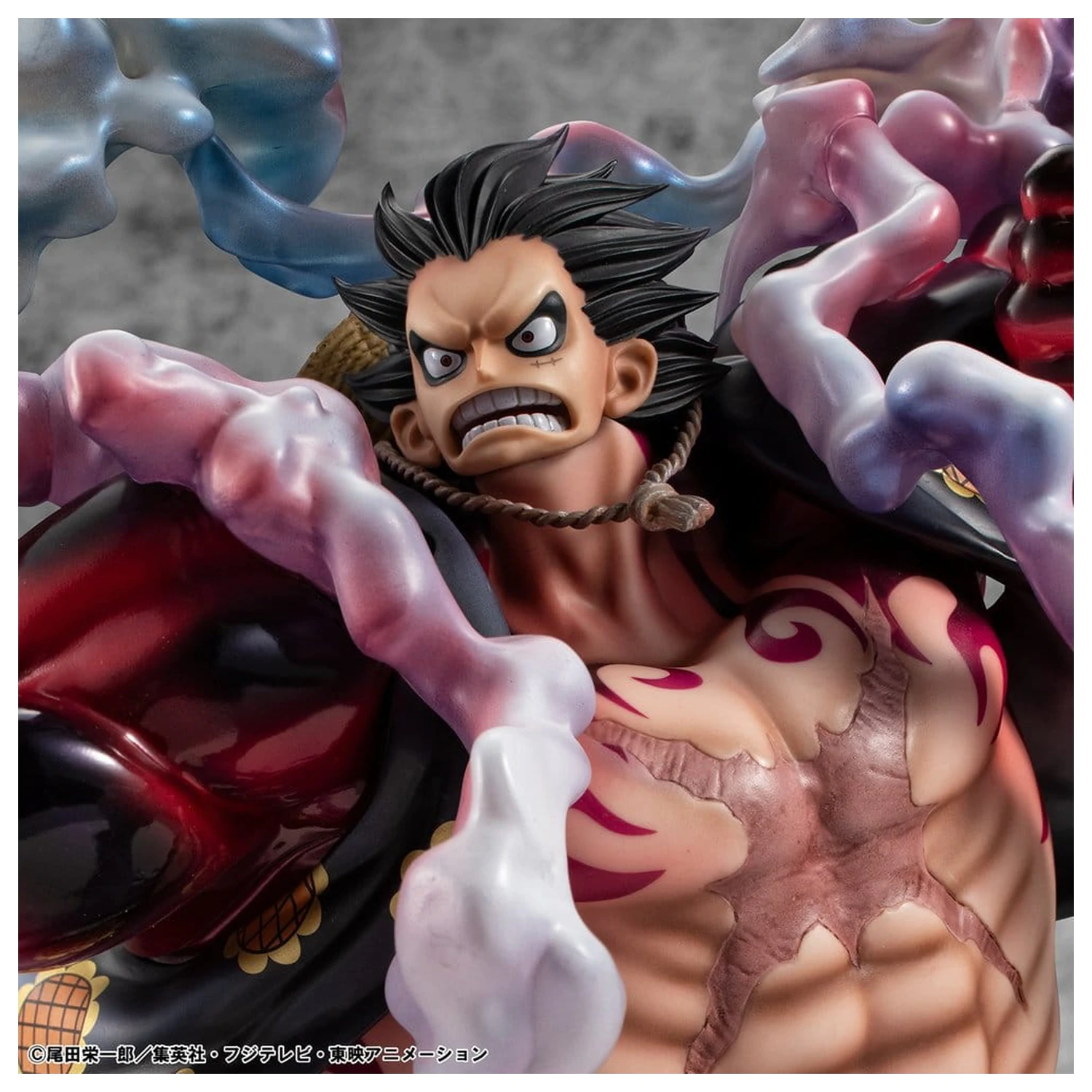 One Piece Portrait.Of.Pirates SA-Maximum PVC figúrka Monkey D. Luffy Gear 4 Bounce-Man 10th Limited Ver. 30 cm produktová fotografia