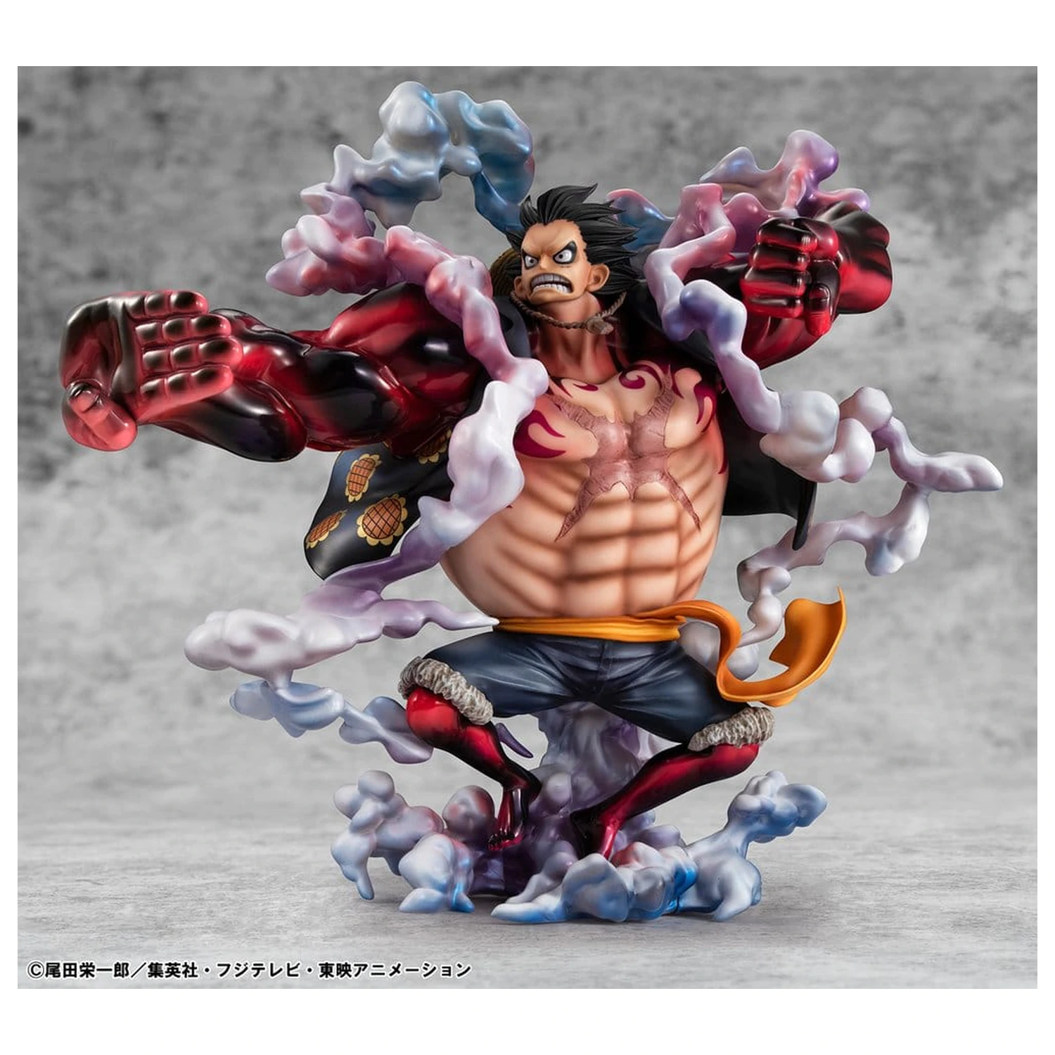 One Piece Portrait.Of.Pirates SA-Maximum PVC figúrka Monkey D. Luffy Gear 4 Bounce-Man 10th Limited Ver. 30 cm produktová fotografia
