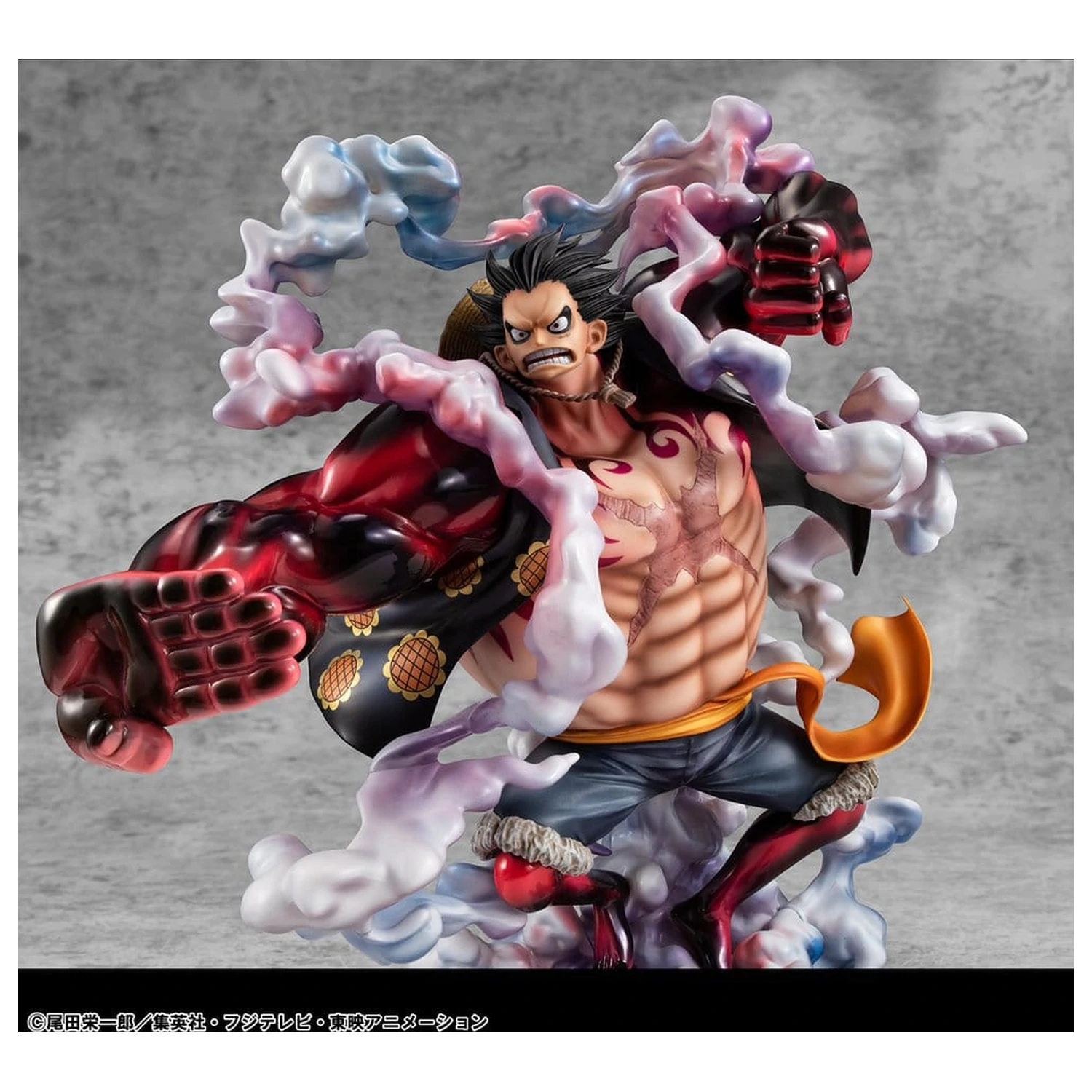 One Piece Portrait.Of.Pirates SA-Maximum PVC figúrka Monkey D. Luffy Gear 4 Bounce-Man 10th Limited Ver. 30 cm produktová fotografia